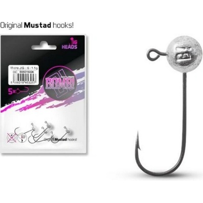 Delphin Jig nebarvený bez nálitku BOMB II vel.4 3g 5 ks