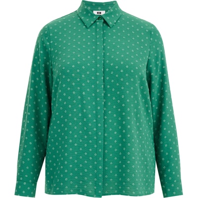 WE Fashion Блуза зелено, размер 48