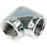 Alphacool L-конектор Alphacool HF, Вътрешна резба G1/4 - G1/4, 90°, Хром (AC-64215) - mypc