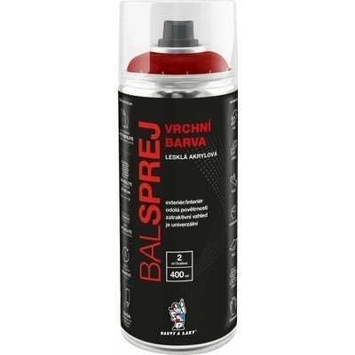 Balsprej vrchná univerzálna akrylová farba 400 ml RAL 3003 rubínová