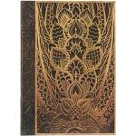 Paperblanks Тефтер The Chanin Rise, Midi, широки редове, твърда корица, 72 листа (PB9604-7)
