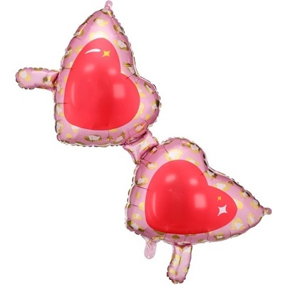 Party Deco Фолиев Балон, Очила на Сърца, 115, 5x52 см