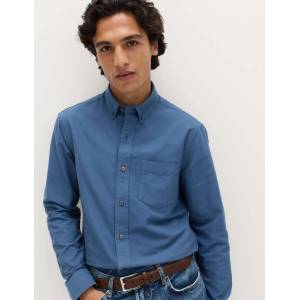 Marks & Spencer Риза от чист памук The Ultimate Marks & Spencer oxford blue Marks & Spencer | Sin | МЪЖЕ | M