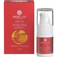 Basiclab Esteticus noční pleťové emulzní sérum s 0,5% retinolem 15 ml