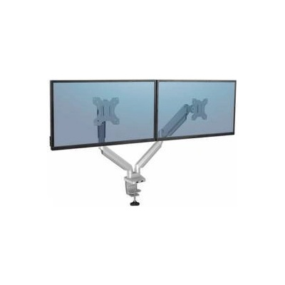 Fellowes Стойка за 2 монитора Fellowes, с двойно рамо, до 8 kg, бяла, 2075190122