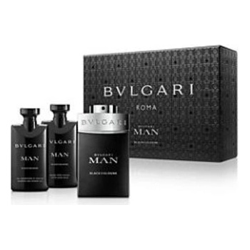 Bvlgari Man Black Cologne Подаръчен комплект, Тоалетна вода 100ml + Лосион за след бръснене 75ml + Душ гел 75ml+ козметична чанта, мъже