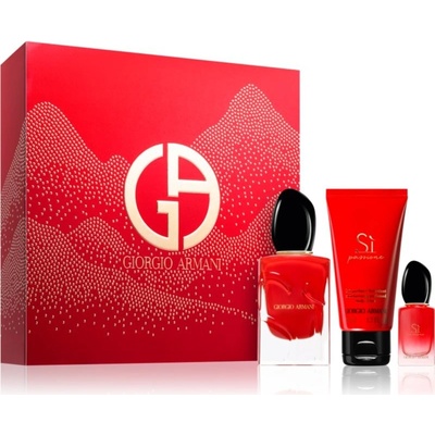 Armani Sì Armani Sì Passione EDP 50 ml + EDP 7 ml + tělové mléko 50 ml