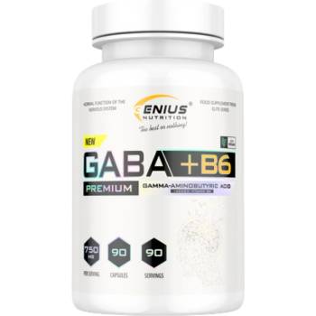 Image 1 of GENIUS NUTRITION GABA 750 mg + B6 [90 капсули]