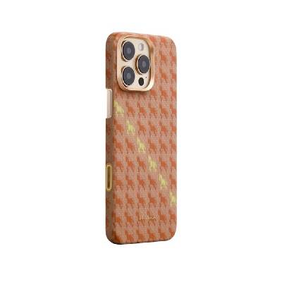 Кевларен кейс с MagSafe за iPhone 16 Pro - Pitaka Happiness Rides Amber Edge Ultra Slim Aramid Fiber Case (HR1601P)