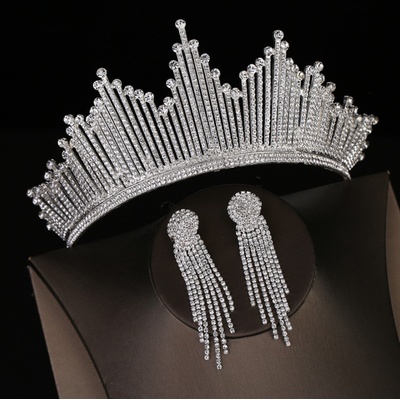 B-Top barokní svatební set Crystal Queen postříbřená