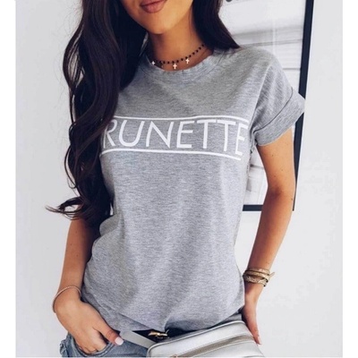 Dámske tričko Brunette Šedá