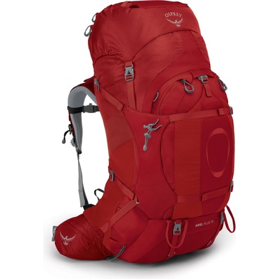 Osprey Ariel Plus 70l červený