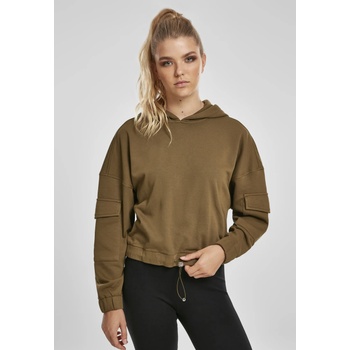 Image 1 of Urban Classics Дамски суичър в цвят маслина Urban Classics Ladies Short Worker Hoody UB-TB3625-02438 - Маслина, размер 4XL