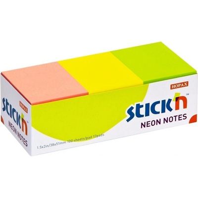 Hopax Stick'n Notes 38 x 51 mm, neon – Zboží Dáma