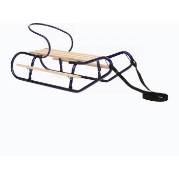 HUMBAKA Метална шейна HUMBAKA с облегалка и подложки за крака navy blue