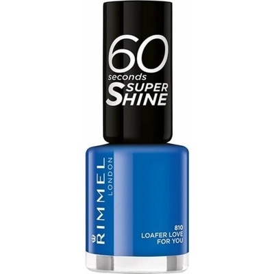 Rimmel London 60 sekund Super Shine Nail Polish lak na nechty 810 Grungy Grey 8 ml