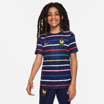 Nike Юношеска футболна фланелка Nike France Academy Pro Home Pre-Match Shirt 2024 Juniors - Blue