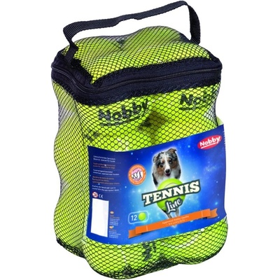 Nobby hračka tenisový míček M 6,5 cm 12 ks