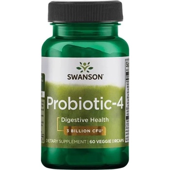 Swanson Probiotic-4, 60 растителни капсули, Swanson (SWA003)