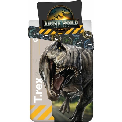 Jerry Fabrics Obliečky Jurský svet T.rex 140x200 70x90
