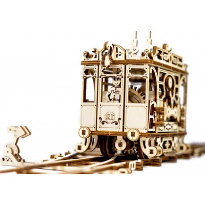 Wooden City 3D puzzle Električka s koľajami 273 ks