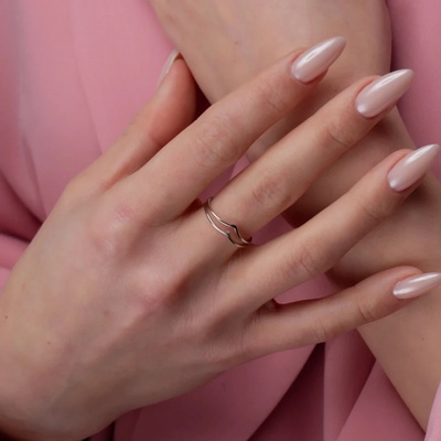 SilveAmo Stříbrný prsten Dva rackové K21024 15