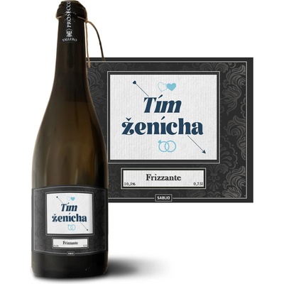 Sablio Tím ženícha Prosecco biele suché šumivé víno 10,5 % 0,75 l (holá fľaša)