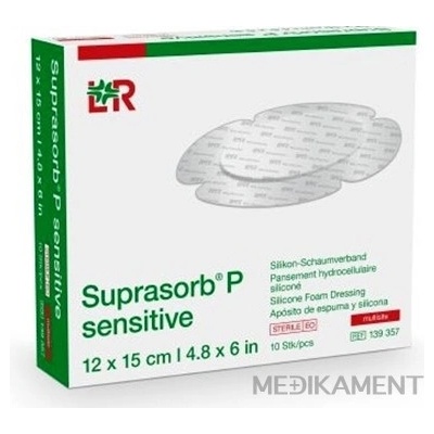 SUPRASORB P SENSITIVE silikónový penový obväz Multisite 10 ks
