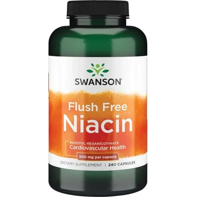 Swanson Flush Free Niacin 500 mg 240 kapsúl