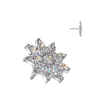 Šperky4U Ozdobná část k PUSH IN piercingu TITAN TIT1653