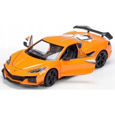 Welly Chevrolet Corvette Z06 2023 modeloranžový 1:24