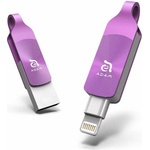 ADAM elements iKlips Duo Plus 64GB ADRAD64GKLDPRC-PURPLE Флаш памет