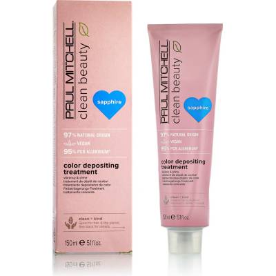 Paul Mitchell Clean Beauty Color Protect Color Depositing Treatment Маска за коса за жени 150 ml цвят Sapphire