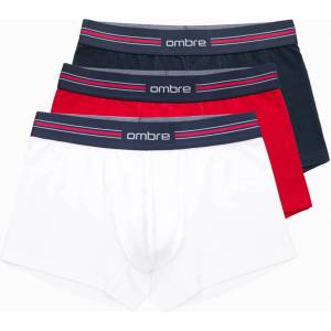 Ombre Clothing Класически мъжки боксерки с райе и ластик Ombre Clothing Ombre Clothing | Byal | МЪЖЕ | XXL