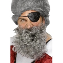 pirátské vousy šedé