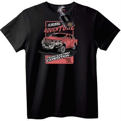 NOONEBRAND Тениска Експедиция 4х4 - S, Black