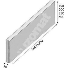 CS Beton Obrubník půlka 50 x 5 cm šedá 1 ks