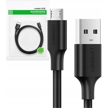 Ugreen US289 USB na micro USB 2,4 A 480 Mb/s, 1,5M, černý