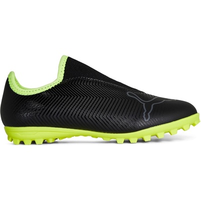 PUMA Детски футболни стоножки Puma Finesse Astro Turf Football Boots Childrens - Black/FluYellow