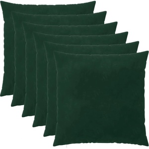 vidaXL Калъфка за възглавница 6 pcs HEERLEN Тъмнозелено 60 x 60 cm (912556)
