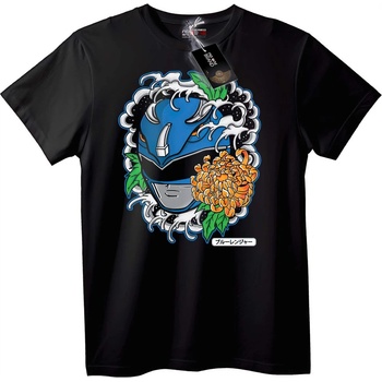 NOONEBRAND Тениска Blue Ranger Аниме - M, Black