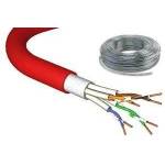 EFB Elektronik Кабел категория 7, sf-utp, lszh, червен - 100 м (mk7104.100r)