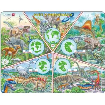 Dino - Puzzle Vzdelávacie puzzle: Dinosaury - 100 piese