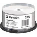 Verbatim BD-R дискове Verbatim, Dual Layer, 50GB, 6x (Wide Printable) - 25 броя в шпиндел
