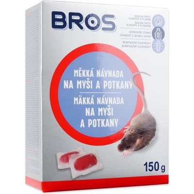 Bros Měkká návnada na myši, krysy a potkany 150 g 1639
