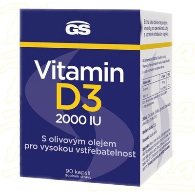 GS Vitamin D3 2000 IU 90 kapslí
