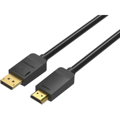 Vention DisplayPort към HDMI кабел 1, 5 м черен (HADBG) (HADBG)