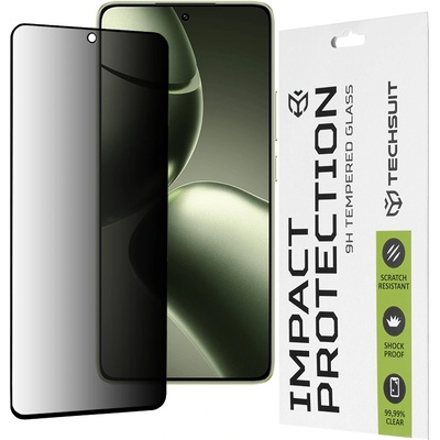 Techsuit Протектор за Xiaomi 14T/14T Pro - 111D Privacy Full Glue - Черен