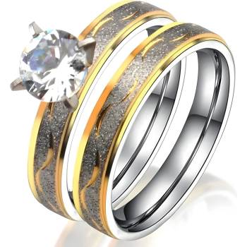 HARAHU Пръстен HO-29936 - Сребърен / Златен / 65mm KP29936 (HO-29936)