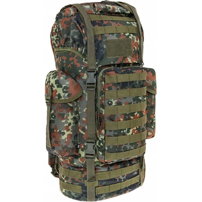 Urban Classics Taktický bojový Molle s polstrovanými popruhy zelená kamufláž 65 l